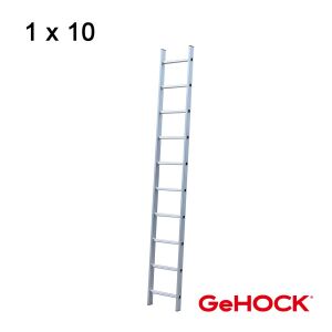 Μονή Σκάλα Αλουμινίου 1 x 10 Σκαλοπάτια GeHOCK 605010 GeHOCK