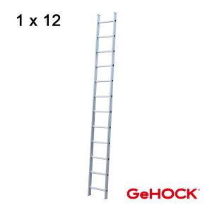 Μονή Σκάλα Αλουμινίου 1 x 12 Σκαλοπάτια GeHOCK 605012 GeHOCK