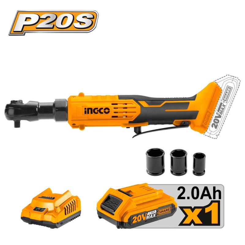Καστάνια 3/8" Μπαταρίας 20V Li-Ion CDRLI206015 INGCO