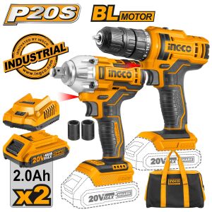 Εργαλεία Μπαταρίας 20V Li-Ion Σετ 2 τεμ. CKLI2017 INGCO