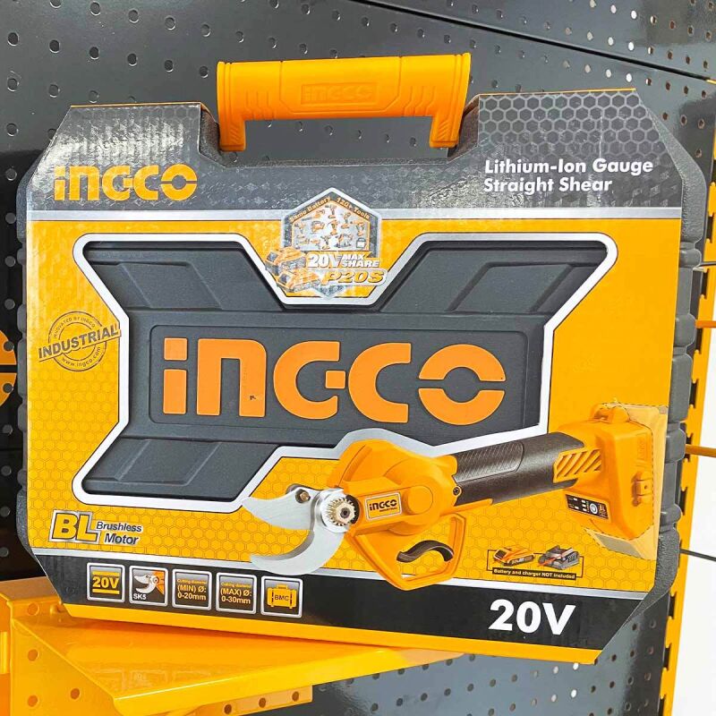 Ψαλίδι Κλαδέματος Μπαταρίας 20V Li-Ion CSSLI203083 INGCO - Image 3