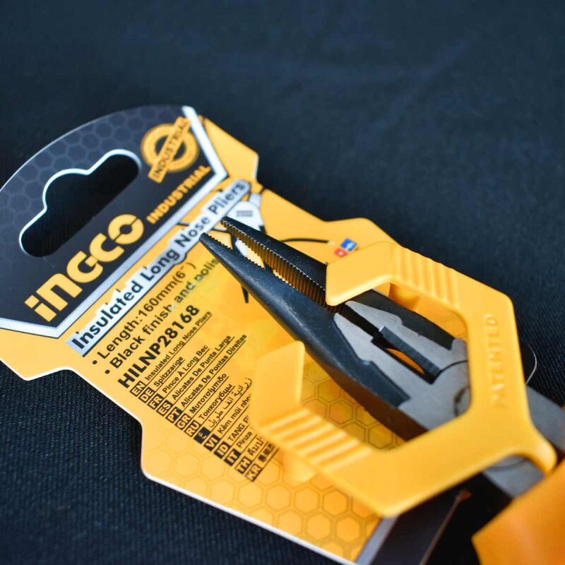 Μυτοτσίμπιδο Ηλεκτρολόγου VDE 160mm Ίσιο HILNP28168 INGCO - Image 9
