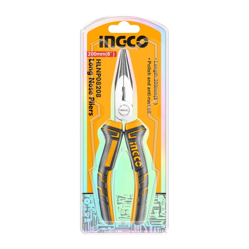 Μυτοτσίμπιδο 200mm Ίσιο Basic HLNP08208 INGCO - Image 3