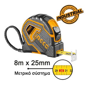 Μετροταινία 8m x 25mm HSMT8808.1 INGCO
