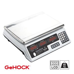 Ψηφιακή Επιτραπέζια Ζυγαριά έως 40kg Λευκή GeHOCK PCS0401 GeHOCK