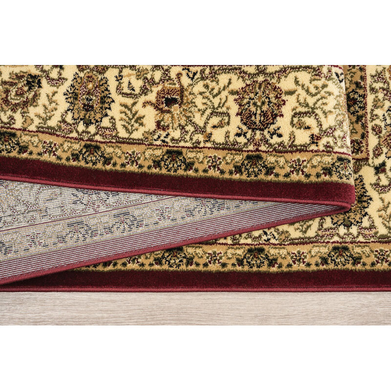 ΧΑΛΙ PERSIA 1533 BURGUNDY ΜΕ ΚΡΟΣΣΙ - 080X150  NewPlan - Image 3