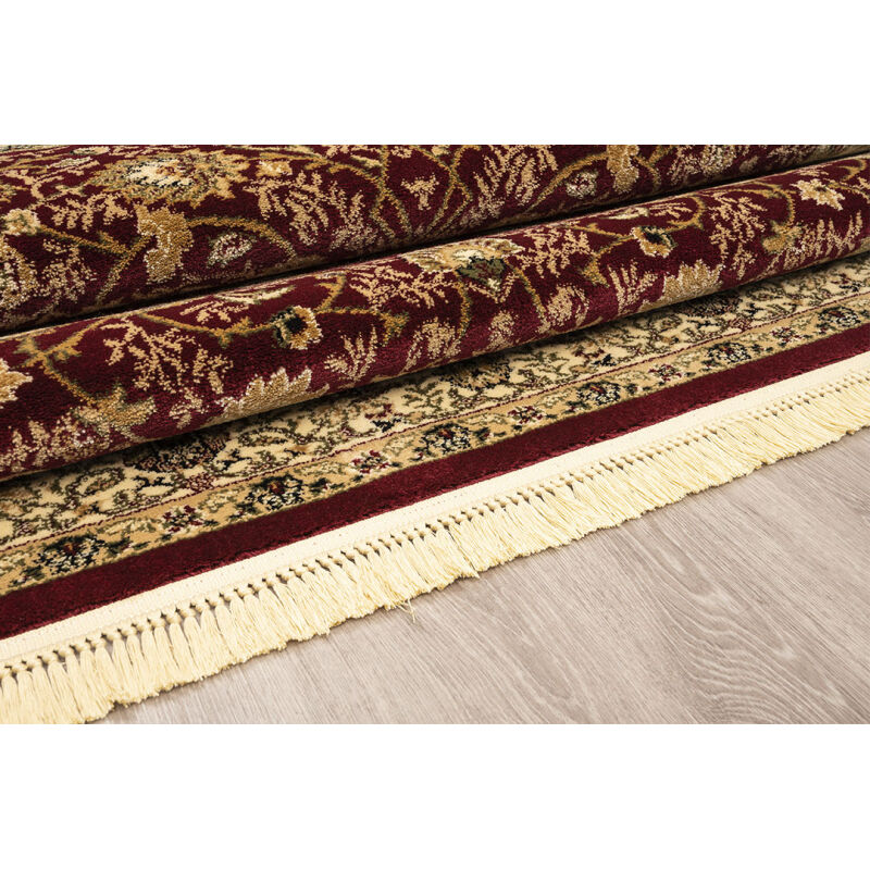 ΧΑΛΙ PERSIA 1533 BURGUNDY ΜΕ ΚΡΟΣΣΙ - 080X150  NewPlan - Image 4