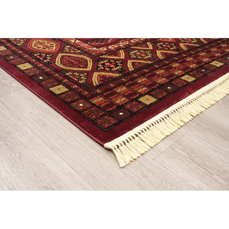 ΧΑΛΙ PERSIA 2273 BURGUNDY ΜΕ ΚΡΟΣΣΙ - 080X150  NewPlan - Image 2
