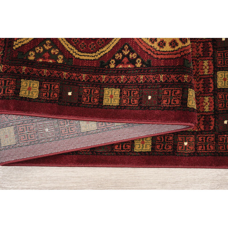 ΧΑΛΙ PERSIA 2273 BURGUNDY ΜΕ ΚΡΟΣΣΙ - 080X150  NewPlan - Image 3