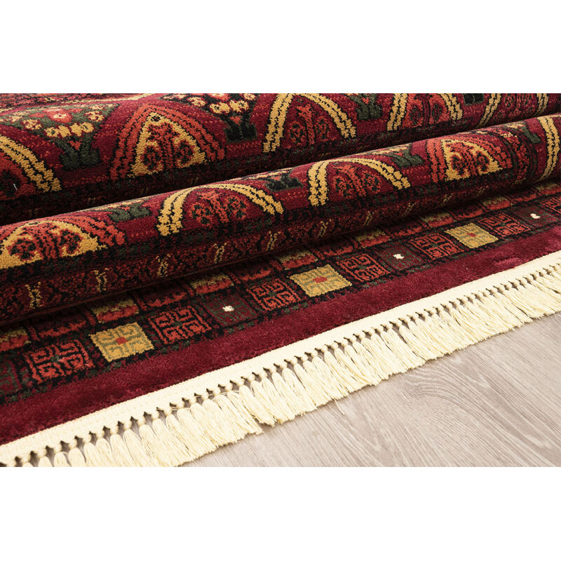 ΧΑΛΙ PERSIA 2273 BURGUNDY ΜΕ ΚΡΟΣΣΙ - 080X150  NewPlan - Image 4