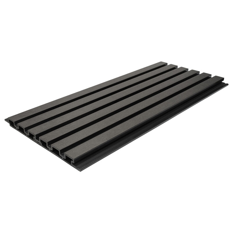WPC PANEL ΜΕ 3D ΠΗΧΑΚΙΑ 25/176.5mm D.GREY 8570 - Image 3