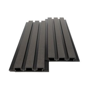 WPC PANEL ΜΕ 3D ΠΗΧΑΚΙΑ 25/176.5mm D.GREY 8570