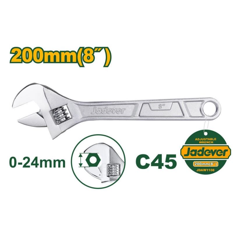 ΓΑΛΛΙΚΟ ΚΛΕΙΔΙ ΡΥΘΜΙΖΟΜΕΝΟ 8-inch JDAW1108 JADEVER