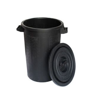 Κάδος απορριμάτων καταστημάτων μαύρος ΙΤΑΛΙΑΣ