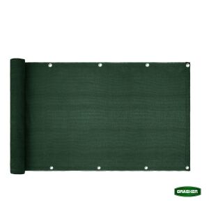 Διαχωριστικό Δίχτυ Μπαλκονιού 160gr/m² Πράσινο 1,20x6m GRASHER Με Κρίκους
