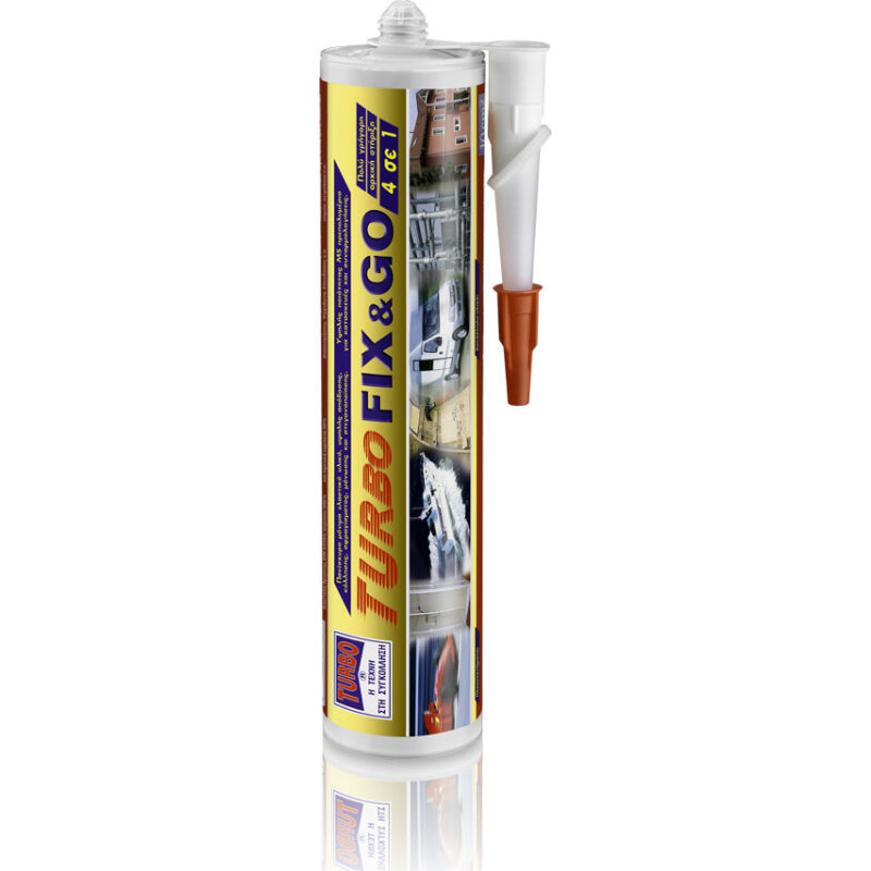 Σφραγιστική Σιλικόνη Λευκή 290ml Turbo Fix&Go