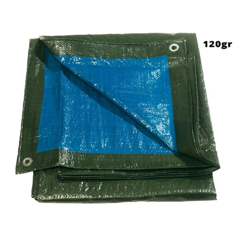 ΜΟΥΣΑΜΑΔΕΣ 120gr 4 * 6m  ΜΠΛΕ/ΠΡΑΣΙΝΟΙ ΑΔΙΑΒΡΟΧΟΙ ΜΕ ΚΡΙΚΟΥΣ OEM