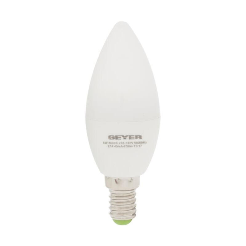 GEYER ΛΑΜΠΑ LED ΚΕΡΑΚΙ C35 E14 4.5W ΛΕΥΚΟ 470LM LCCE145E GEYER