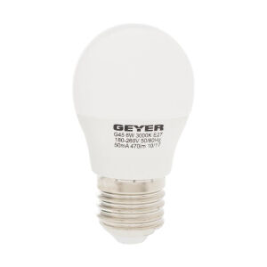 GEYER ΛΑΜΠΑ LED G45 E27 4.5W ΛΕΥΚΟ 470LM 5W LGLCE275E GEYER