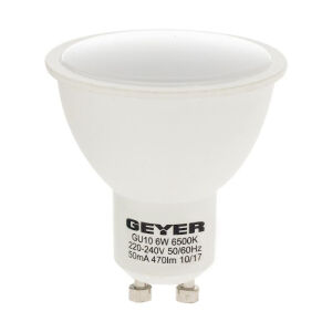 GEYER ΛΑΜΠΑ ΣΠΟΤ LED GU10 5W ΛΕΥΚΟ 470LM LHGC6E GEYER