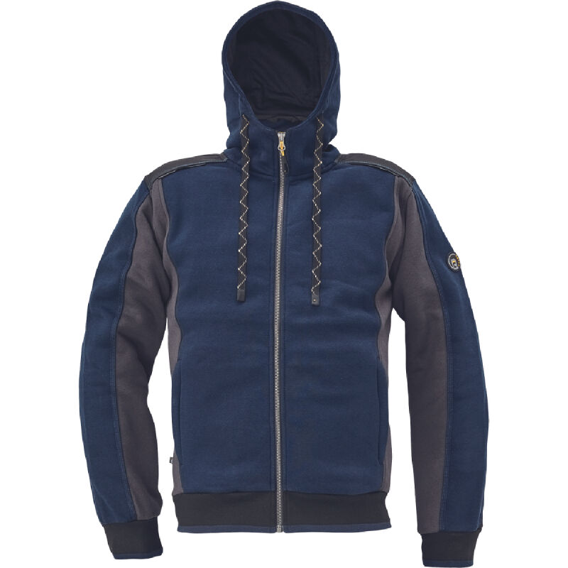 ΖΑΚΕΤΑ ΦΟΥΤΕΡ ΜΕ ΚΟΥΚΟΥΛΑ-HOODIE DAYBORO ΜΠΛΕ 55%poly-45%cott, 340 g/m² L CERVA