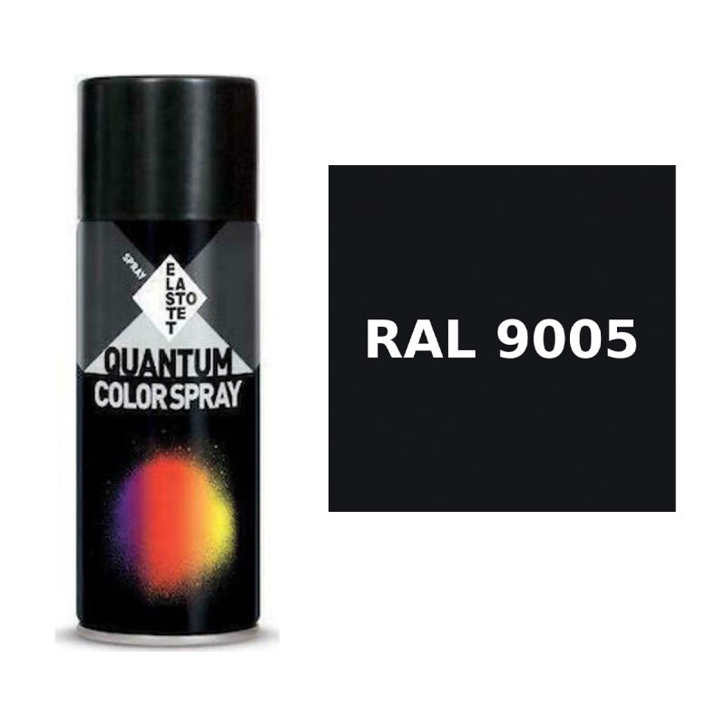 ΣΠΡΕΙ ΜΑΥΡΟ ΜΑΤ ''BLACK MATT'' QUANTUM RAL 9005 - 400ml QUANTUM