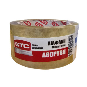 GTC ΤΑΙΝΙΑ ΣΥΣΚΕΥΑΣΙΑΣ ΑΘΟΡΥΒΗ ΔΙΑΦΑΝΗ 48mm*60m GTC