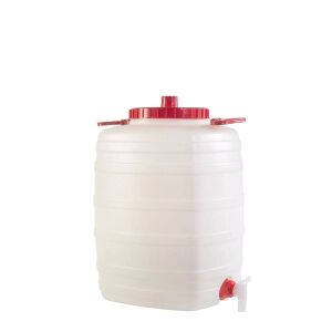 Βαρελάκι Πλαστικό ICS SPA 25lt Με φαρδύ Καπάκι + Κάνουλα