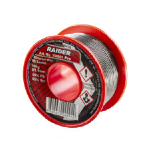 RAIDER ΚΑΛΑΙ ΚΟΛΛΗΣΗ 1.6ΜΜ 100g 60%Sn 40%Pb 156602 RAIDER