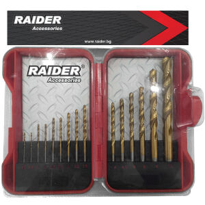 RAIDER ΤΡΥΠΑΝΙ ΣΙΔΗΡΟΥ ΤΙΤΑΝΙΟΥ ΣΕΤ 15τεμ 1,5-10ΜΜ 157789 RAIDER