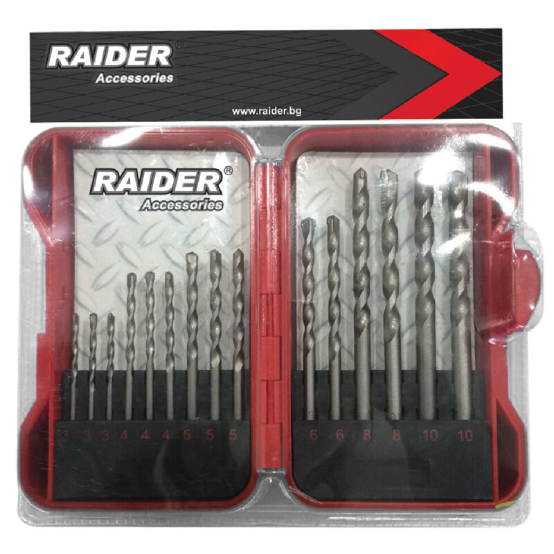 RAIDER ΤΡΥΠΑΝΙ ΜΠΕΤΟΥ ΣΕΤ 15τεμ 3-10ΜΜ 157790 RAIDER