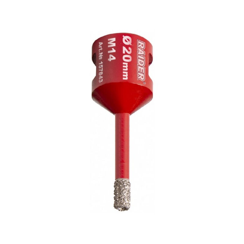 RAIDER ΠΟΤΗΡΟΤΡΥΠΑΝΟ ΔΙΑΜΑΝΤΕ M14 Φ20mm 157843 RAIDER