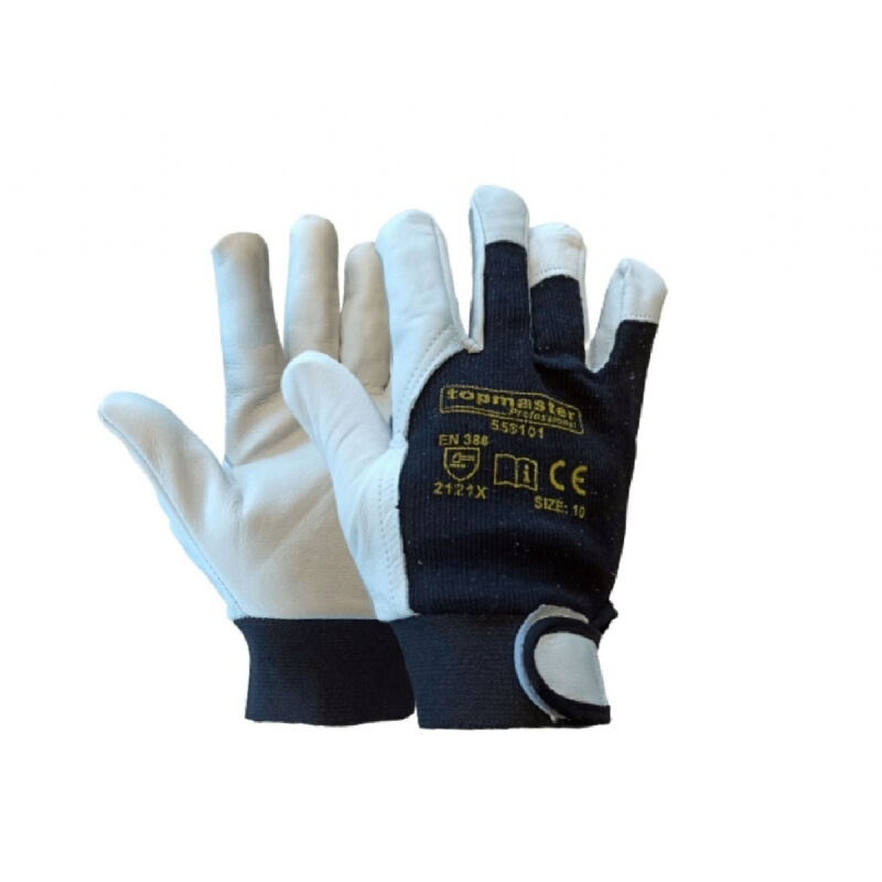 TOP MASTER ΓΑΝΤΙΑ ΔΕΡΜΑΤΟΠΑΝΙΝΑ VELCRO PG01 N-11 558107 TOP MASTER