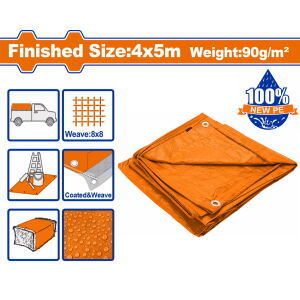 WADFOW ΜΟΥΣΑΜΑΣ ΑΔΙΑΒΡΟΧΟΣ 90gr/m2 4X5m (WTQ0945)