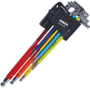 ΚΛΕΙΔΙΑ MACO  MC.0121610 ALLEN ΜΠΙΛΙΑΣ ΜΑΚΡΙΑ 9 ΤΕΜΑΧΙΩΝ  1.5mm - 10mm
