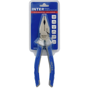ΠΕΝΣΕΣ INTER 718952 ΥΨΗΛΗΣ ΜΟΧΛΕΥΣΗΣ  200mm CrV 60  ΜΠΛΕ ΓΚΡΙ TPR ΛΑΒΗ