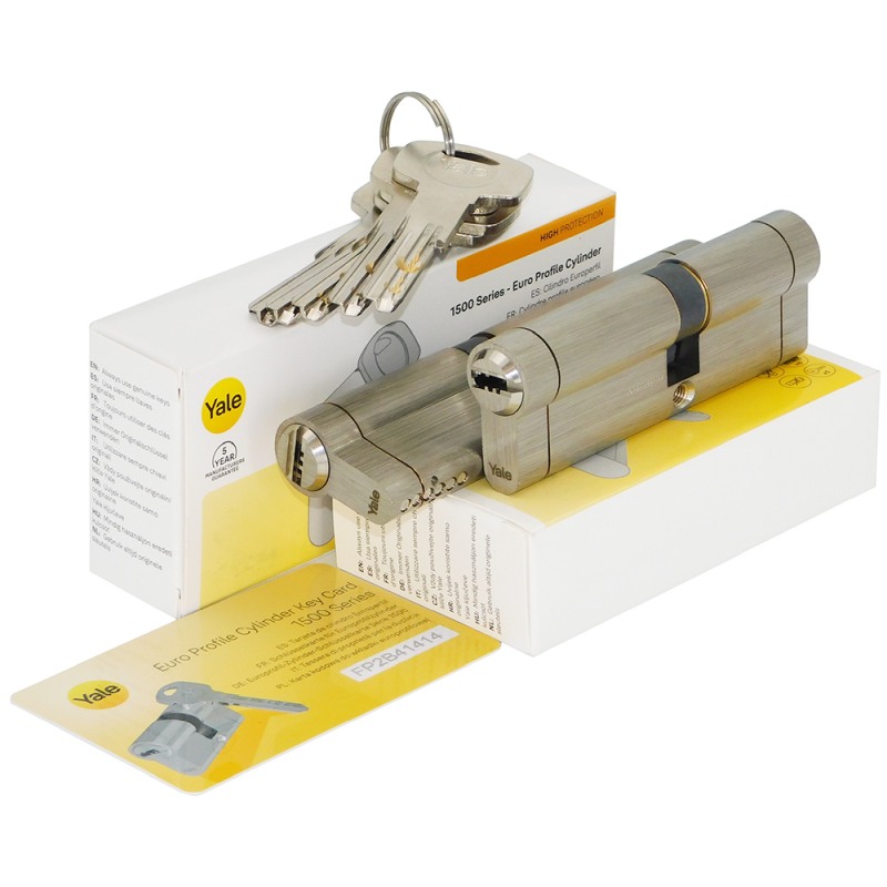 ΚΥΛΙΝΔΡΟΙ YALE Y1500 80 (40-40) ΝΙΚΕΛ ΔΙΠΛΗΣ ΕΙΣΟΔΟΥ