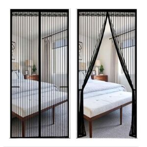 Σίτα Πόρτας Μαγνητική 100x220Cm Γκρί Σκούρο GRASHER