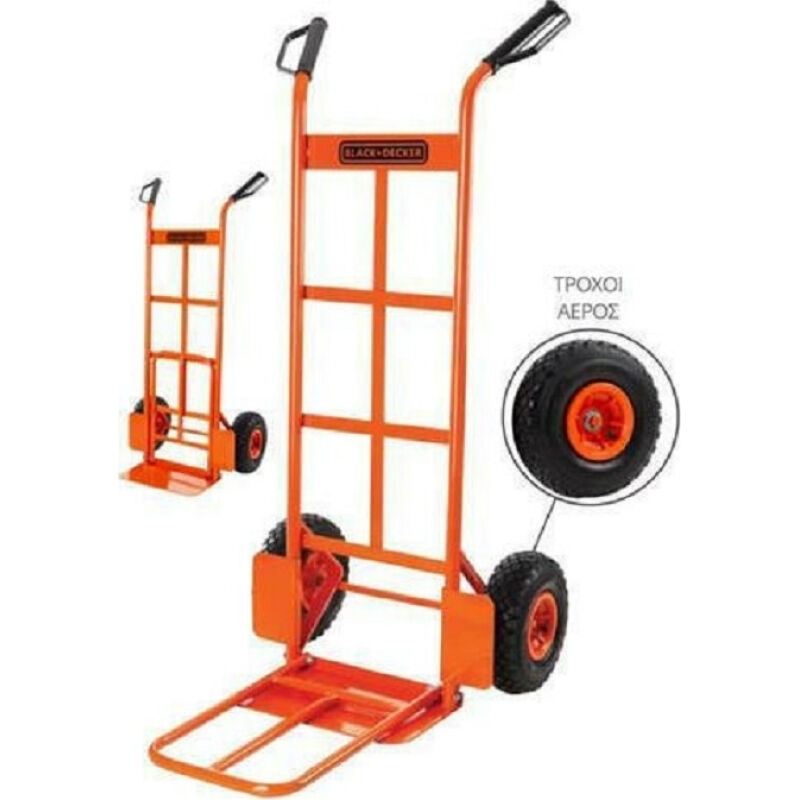 Καρότσι Μεταφοράς Πτυσσόμενο έως 120kg Black & Decker
