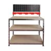Πάγκος εργασίας γαλβανιζέ 100x40x136 cm με πάνελ Inox Kiss SH800