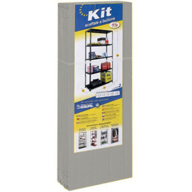 Ραφιέρα KIT B200G 1000x400R1x1880 Γκρι