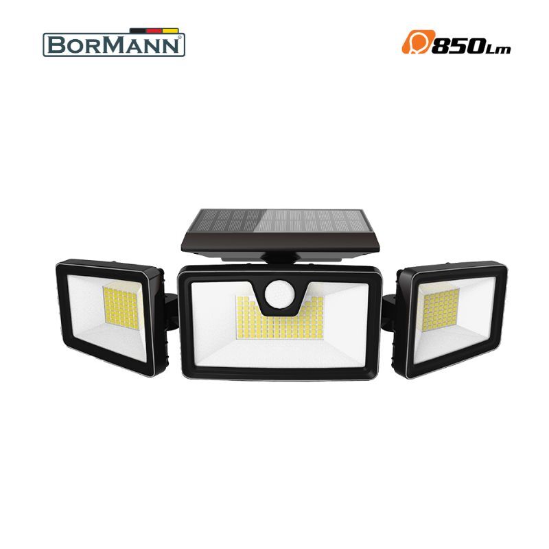 Στεγανός Ηλιακός Προβολέας LED 8.5W Ψυχρό Λευκό Bormann BLF4020