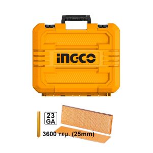 Καρφωτικό Μπαταρίας 20V Li-Ion με Ακέφαλο Καρφιά SOLO Ingco