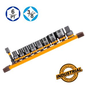 Καρυδάκια Impact-Αέρος 3/8" Σετ 10 τεμαχίων Ingco