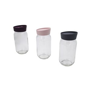 ΔΟΧΕΙΟ ΤΡΟΦΙΜΩΝ ΓΥΑΛΙΝΟ ΣΤΟΙΒΑΖΟΜΕΝΟ "ELEGANCE" 660cc 12ΤΜΧ/ΚΙΒ - Image 2