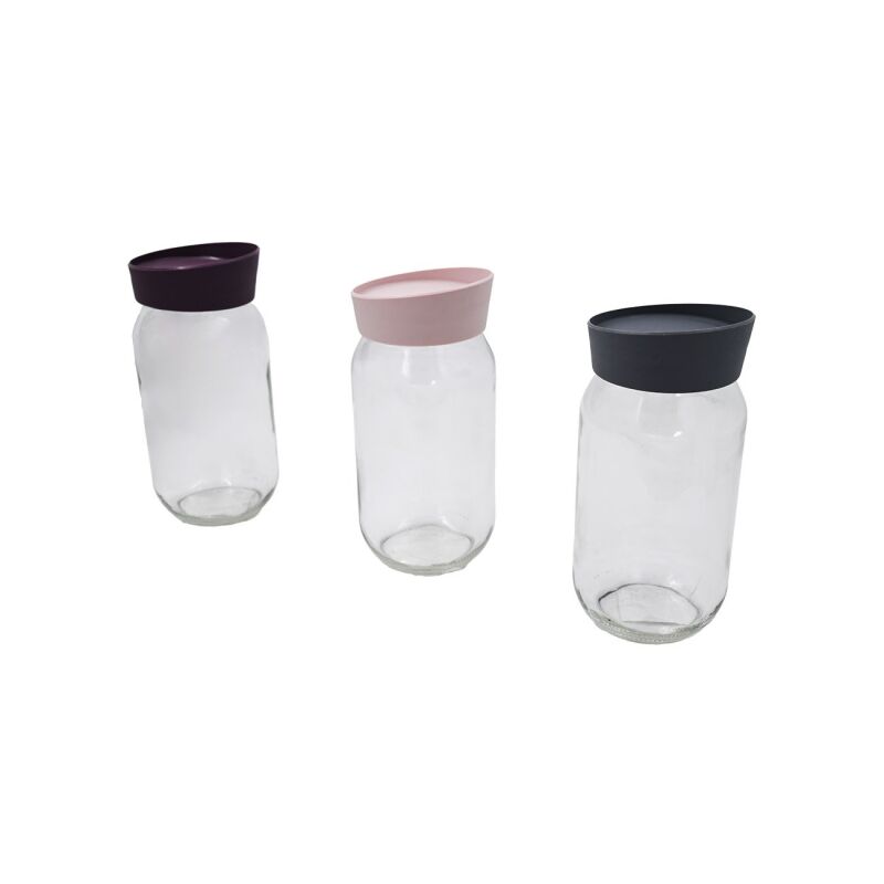 ΔΟΧΕΙΟ ΤΡΟΦΙΜΩΝ ΓΥΑΛΙΝΟ ΣΤΟΙΒΑΖΟΜΕΝΟ "ELEGANCE" 660cc 12ΤΜΧ/ΚΙΒ - Image 2