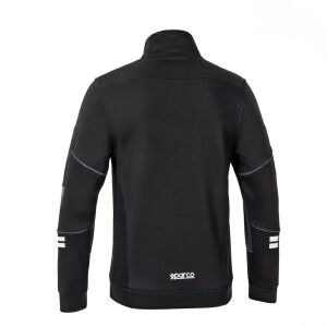 Ζακέτα φούτερ Μαύρη με fleece εσωτερικά και ανακλαστικές ταινίες Alabama Sparco